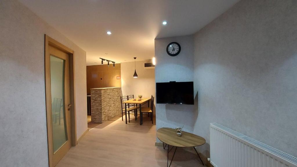 TV a/nebo společenská místnost v ubytování Hotel Visitor