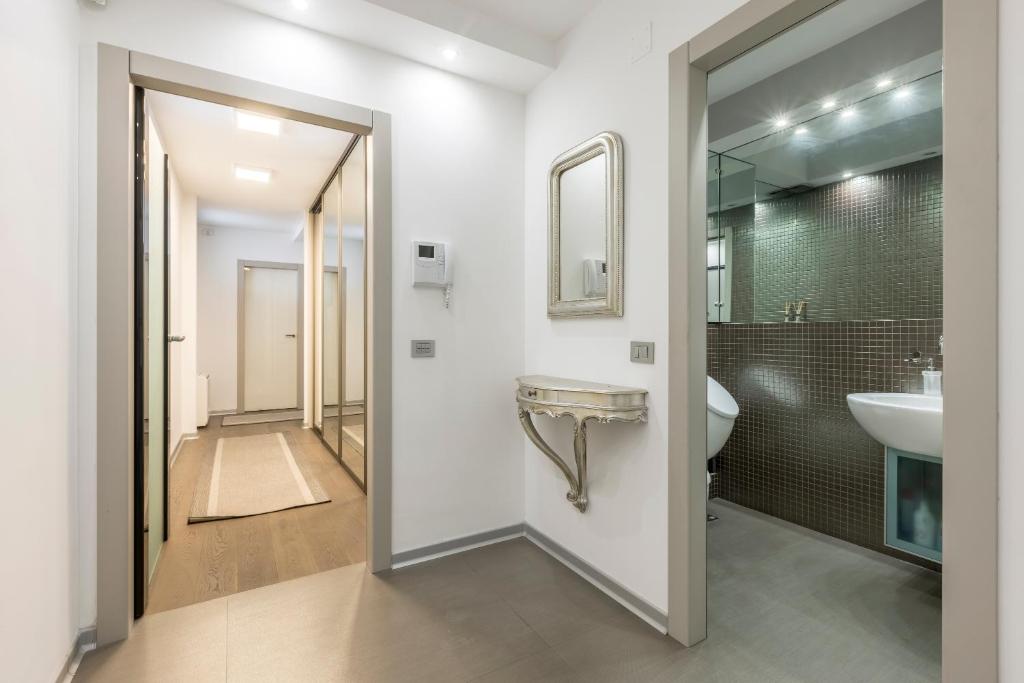 Koupelna v ubytování Lazarica Penthouse