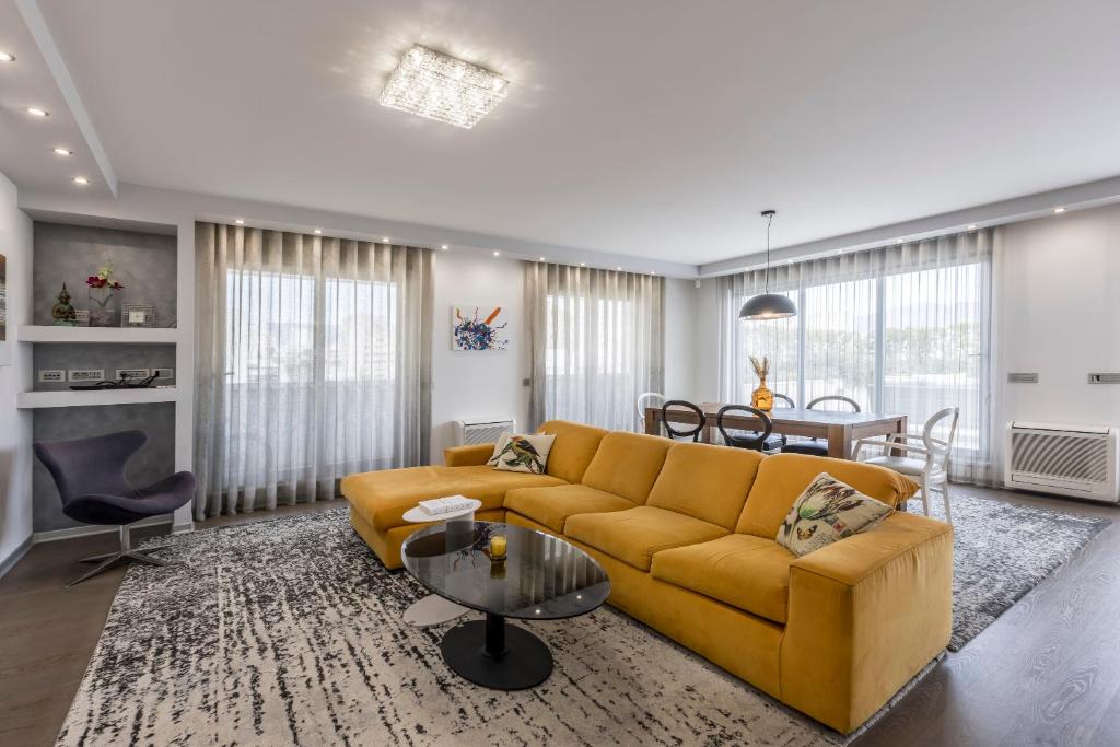 Posezení v ubytování Lazarica Penthouse