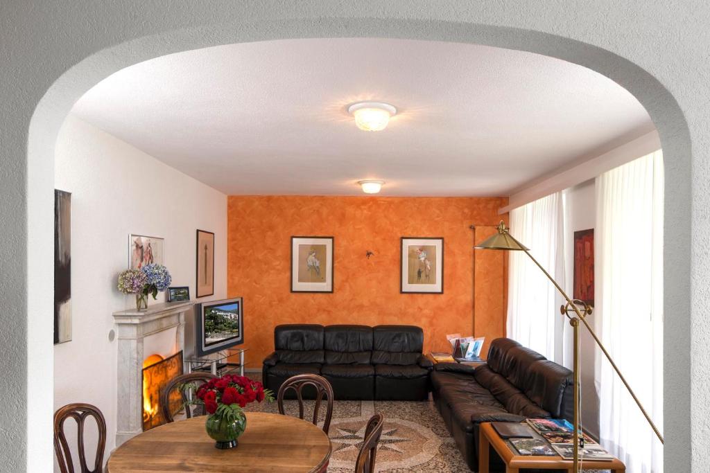 Posezení v ubytování Hotel Garni Rivabella au Lac