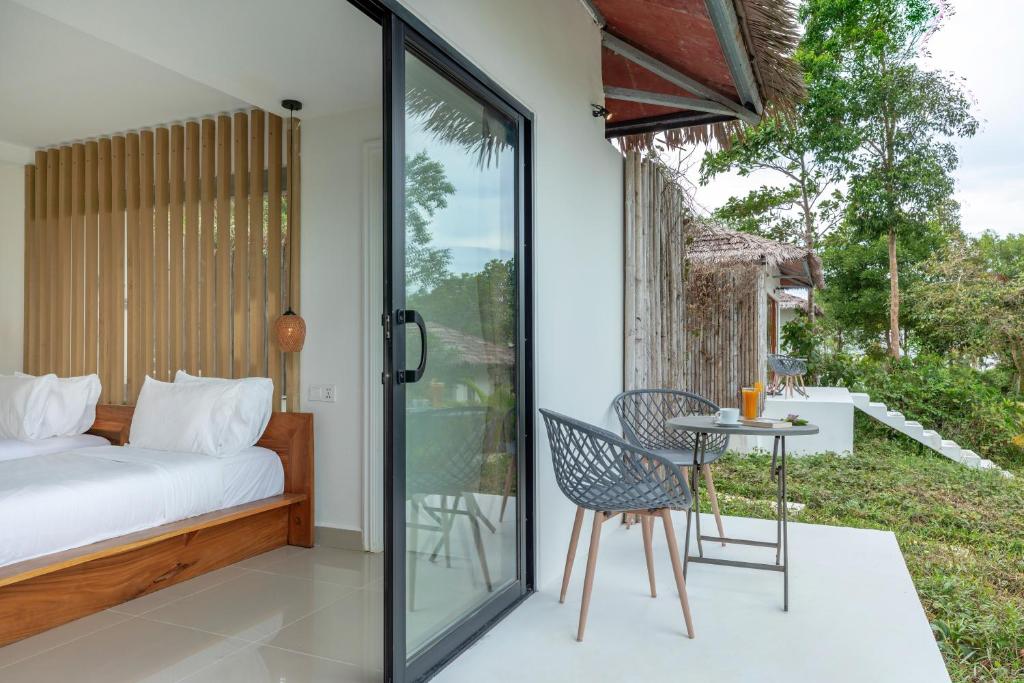 Balkón nebo terasa v ubytování Anaya Koh Rong