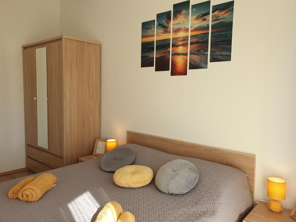 Posteľ alebo postele v izbe v ubytovaní Apartman Anabella