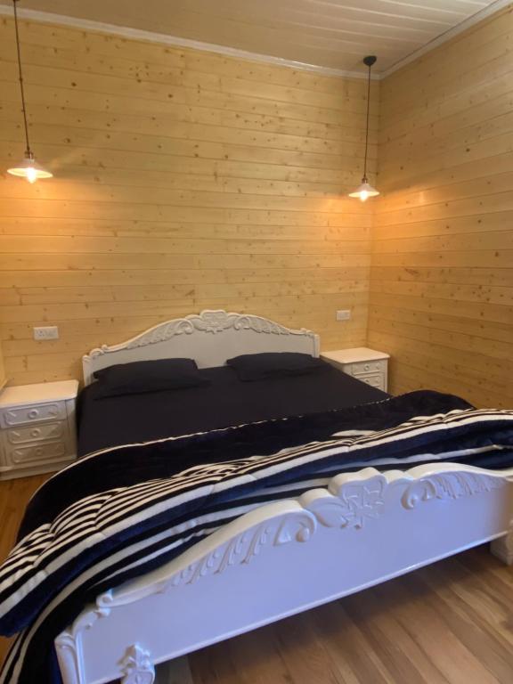 Postel nebo postele na pokoji v ubytování BELLE VUE COTTAGES