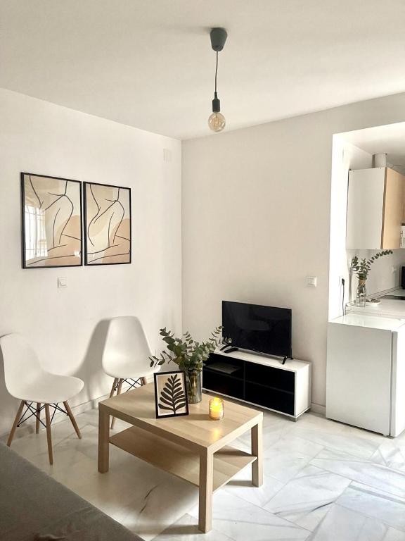 Posezení v ubytování 1.1 Apartamentos Arguiñan