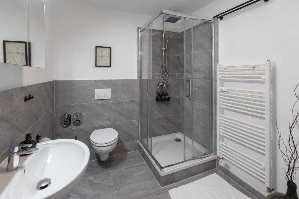 Koupelna v ubytování Bheaven I Jugendstil Premium Apartment