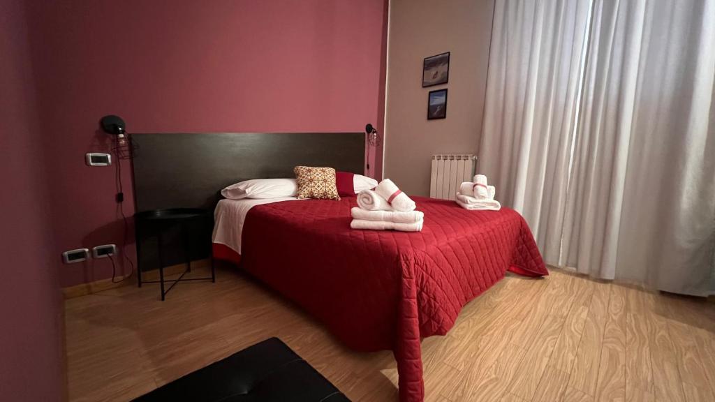 Posteľ alebo postele v izbe v ubytovaní Hotel Marconi