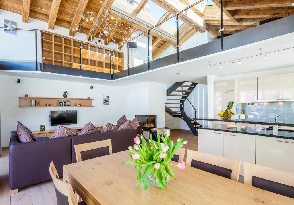 Posezení v ubytování Matthiol Appartements