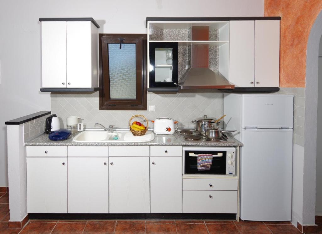 Kuchyň nebo kuchyňský kout v ubytování Penelope Apartment Hotel