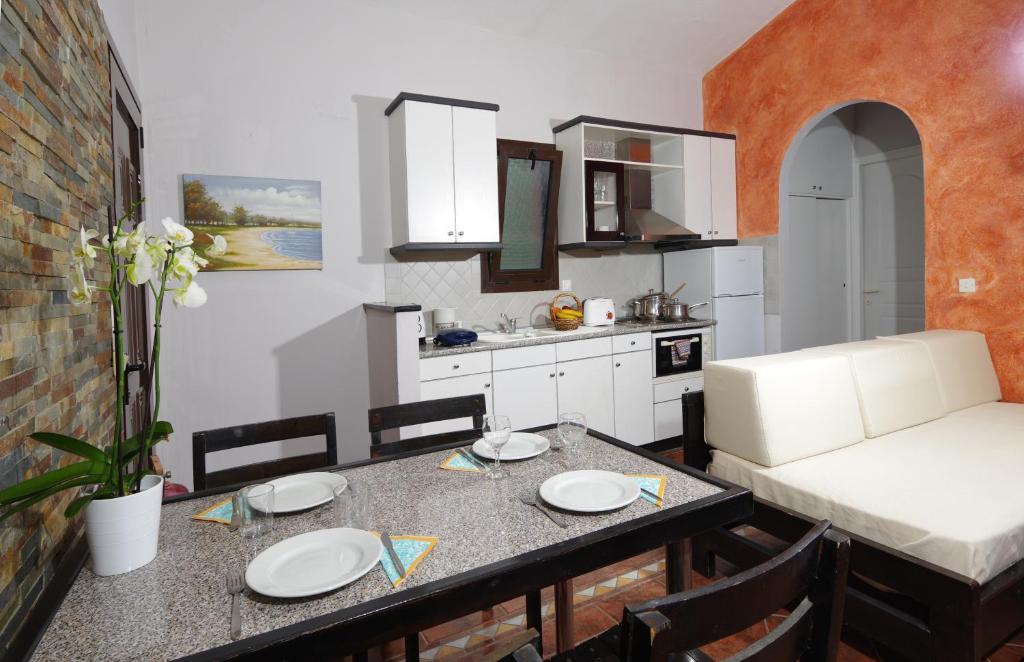 Kuchyň nebo kuchyňský kout v ubytování Penelope Apartment Hotel
