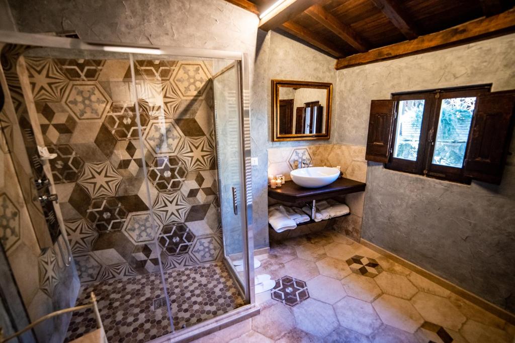 Koupelna v ubytování Il giardino nel borgo