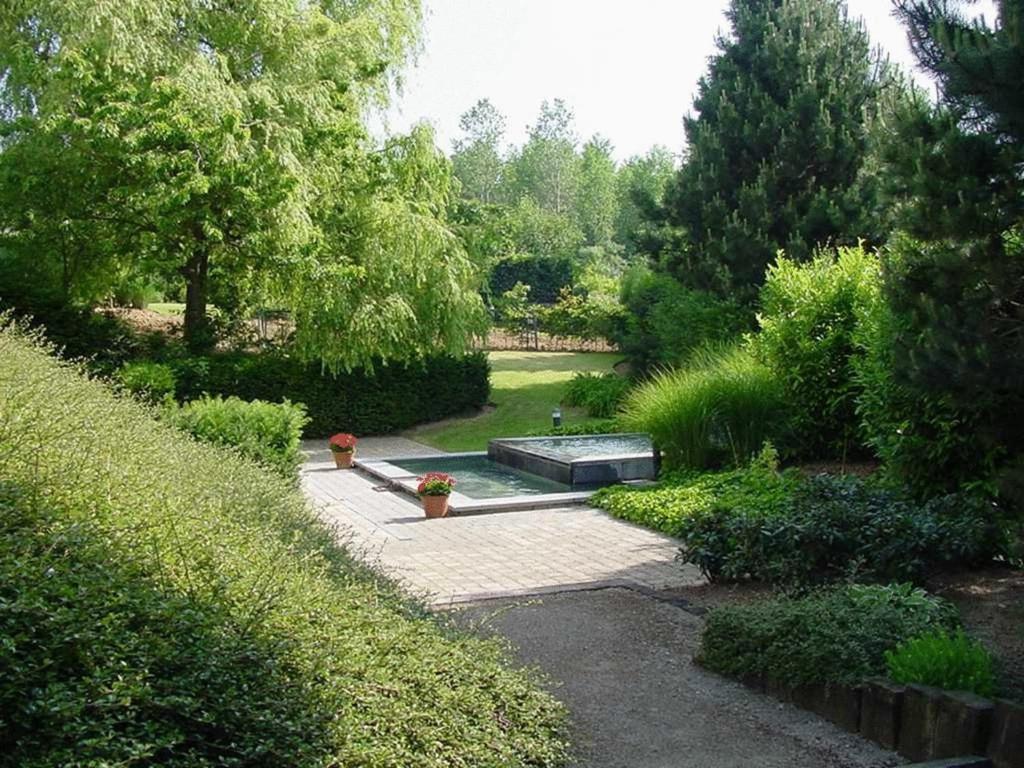 Zahrada ubytování Hotel Les 3 Cles