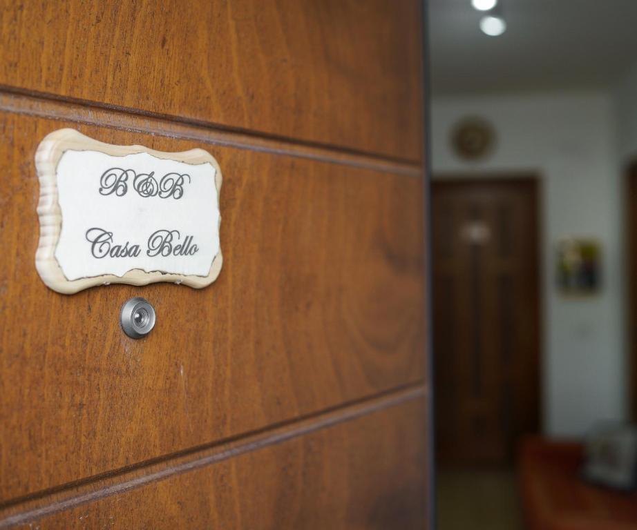 Certifikát, hodnocení, plakát nebo jiný dokument vystavený v ubytování B&b Casa Bello