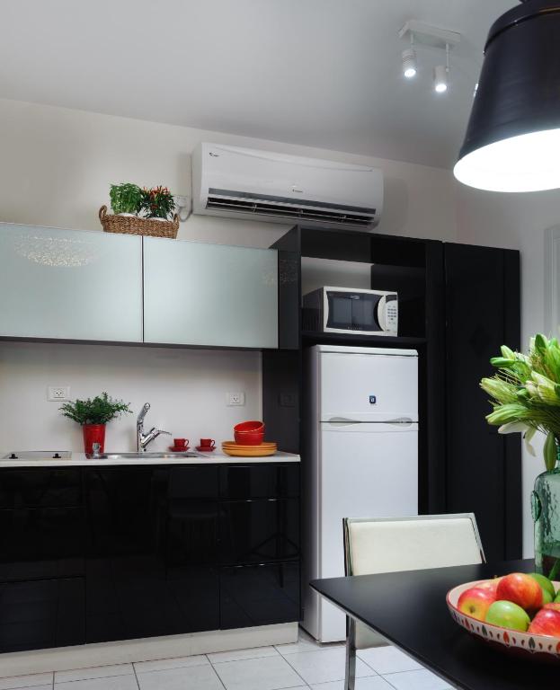 Kuchyň nebo kuchyňský kout v ubytování Rafael Residence Boutique