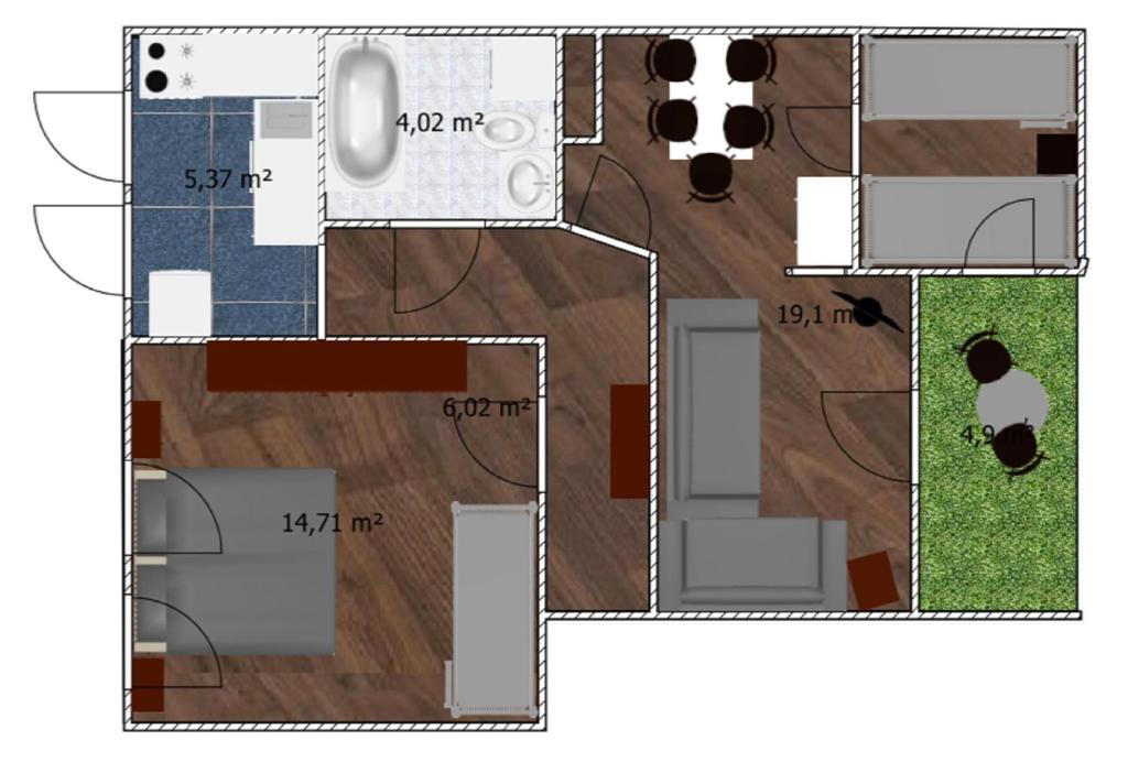 Ferienwohnung Friedrich Schiller, 2 Schlafzimmer, Balkon,kostenloses WiFi, nähe Zentrum, - Apartamento De Dois Quartos