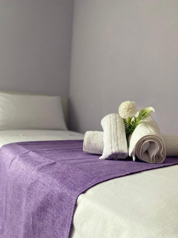 A bed or beds in a room at Casa Mary