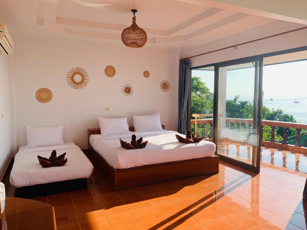 Koh Tao Heritage - Sala Triple Superior Con Vista Al Mar