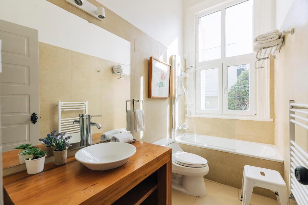Koupelna v ubytování Casablu Hotel