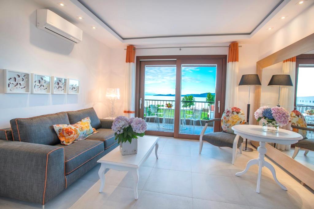 Beachfront · Private Beach Sustainability certification Avaton Luxury Beach Resort - Relais & Chateaux - Two-Bedroom Suite With Sea View