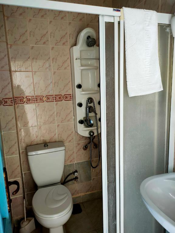 Koupelna v ubytování Side Erenler Hotel