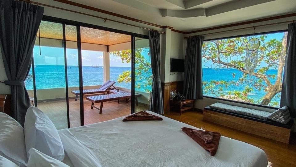 Koh Tao Heritage - Chambre Double De Luxe Avec Balcon Et Vue En Mer