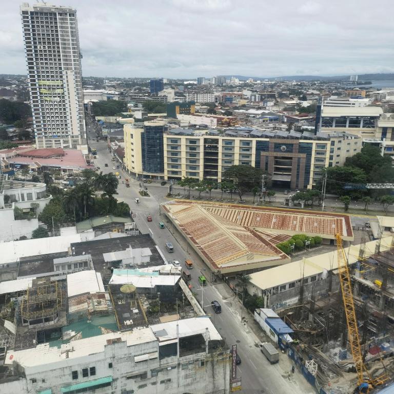 an aerial view of a city with buildings at Avida Davao Condos, downtown CM Recto Avenue, Davao City in Davao City