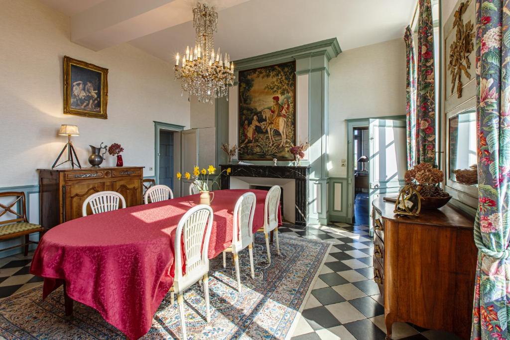 Posezení v ubytování Manoir de la Voute maison d'hôtes