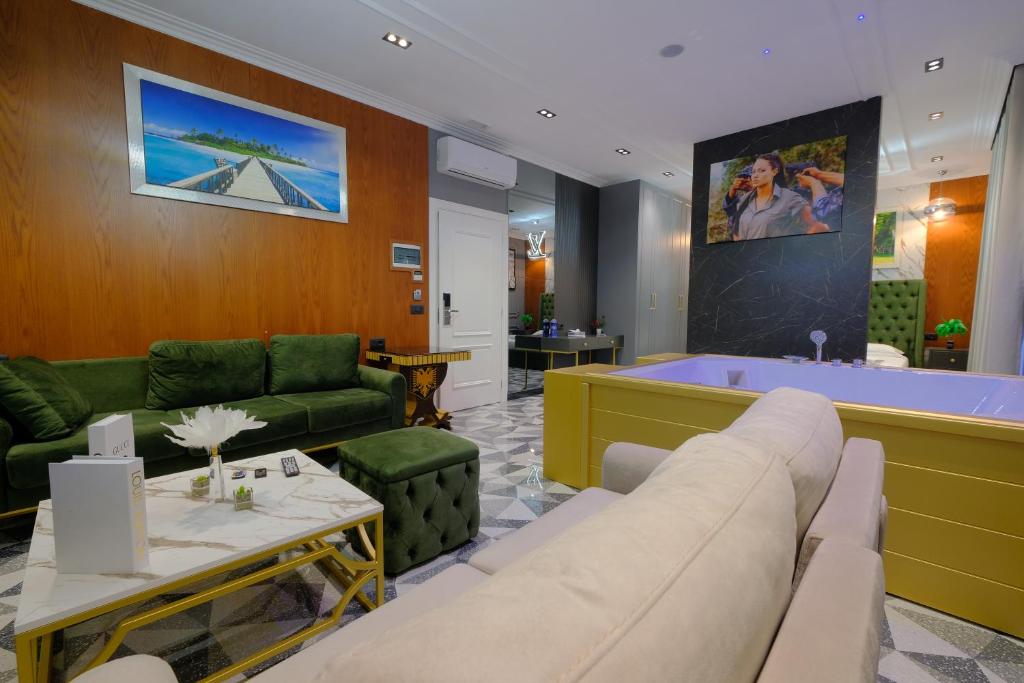 Posezení v ubytování NOLEA Boutique Hotel