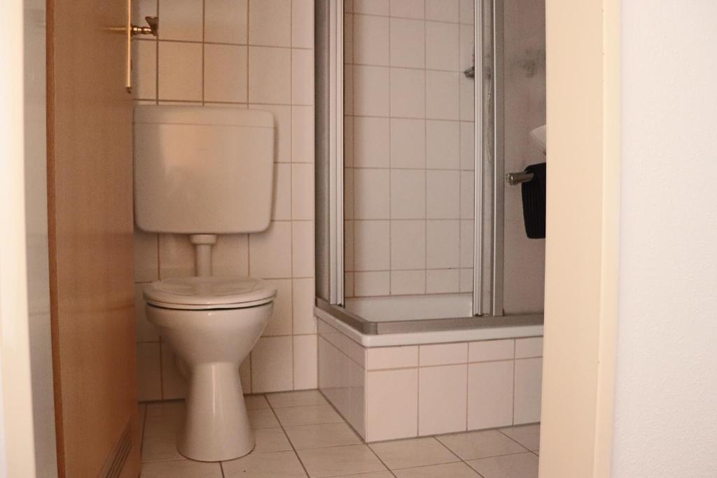 Koupelna v ubytování FitApartman