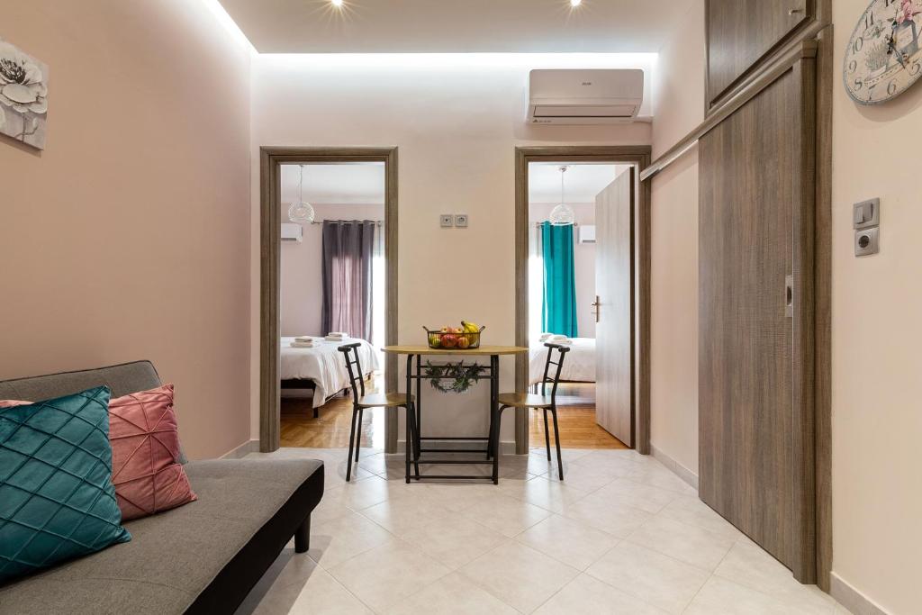 Część wypoczynkowa w obiekcie Sirens Athens Apartment