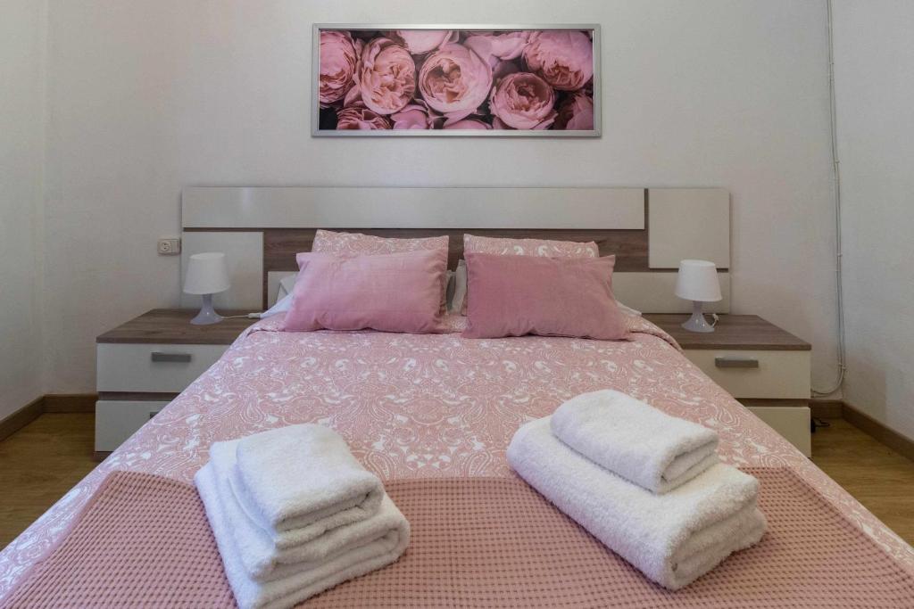 
Cama o camas de una habitación en Casa Viriato Barrio la Horta
