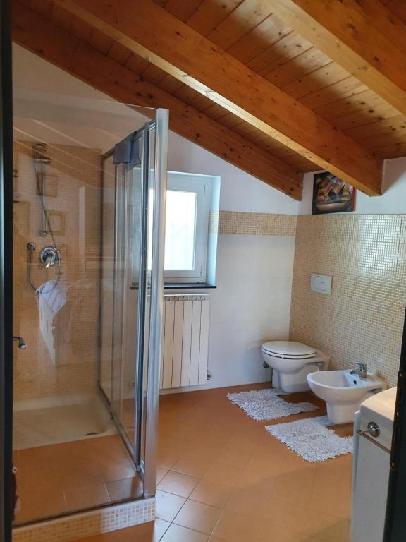 Koupelna v ubytování Casa Ori