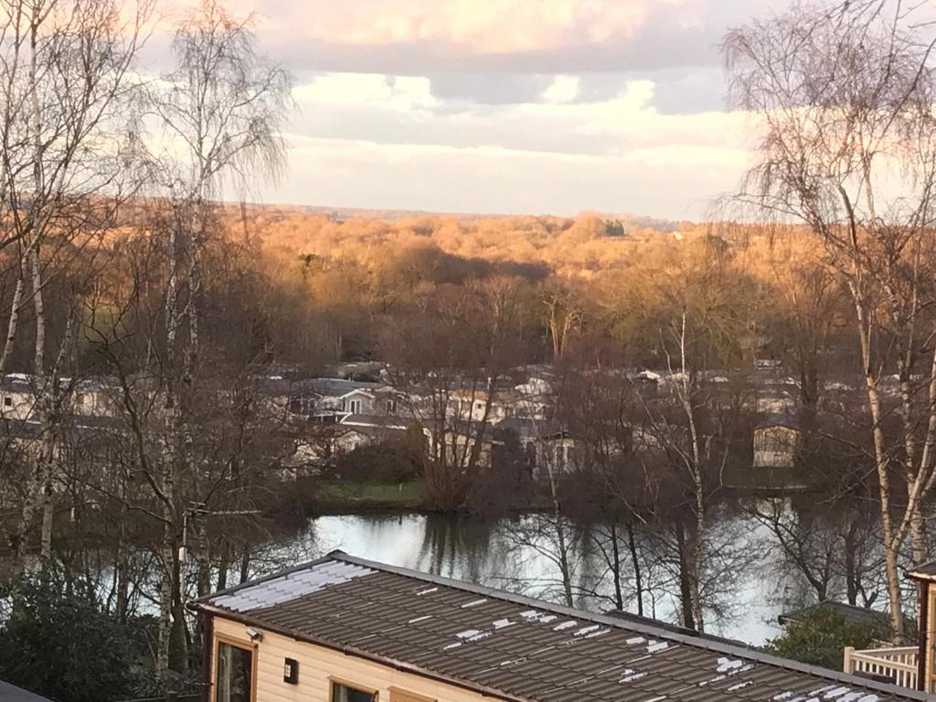 a view of a river from a house at Beautiful Lodge Hastings in Ore
