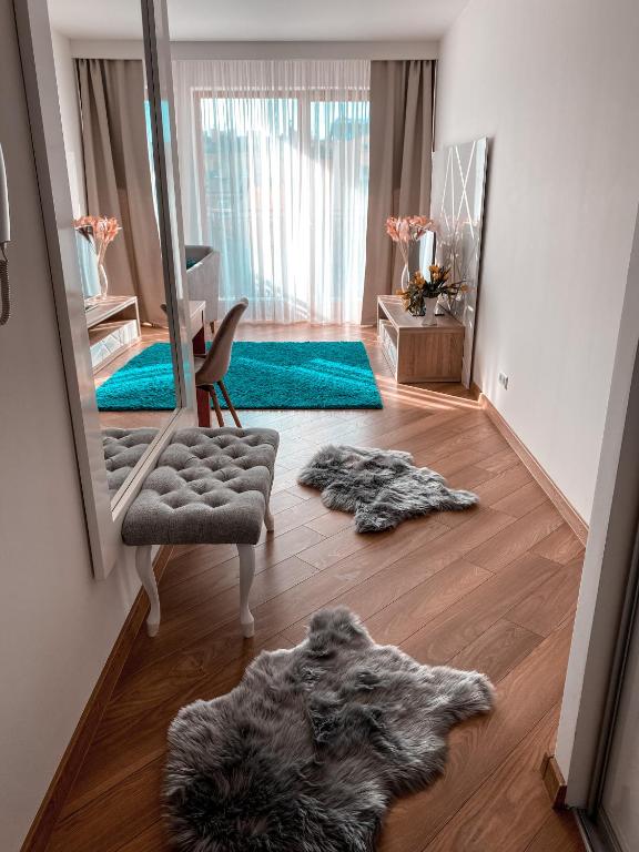 Posteľ alebo postele v izbe v ubytovaní Apartament Solna 80 - Centrum Miasta z podziemnym garażem