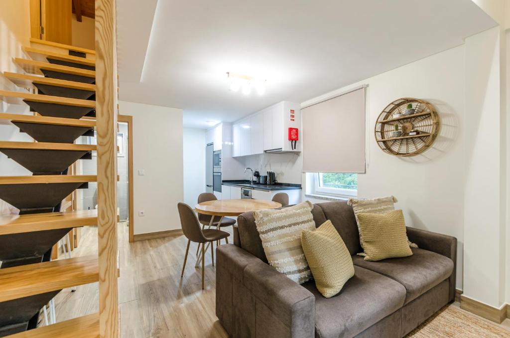 Posezení v ubytování Chalet Villas Gerês