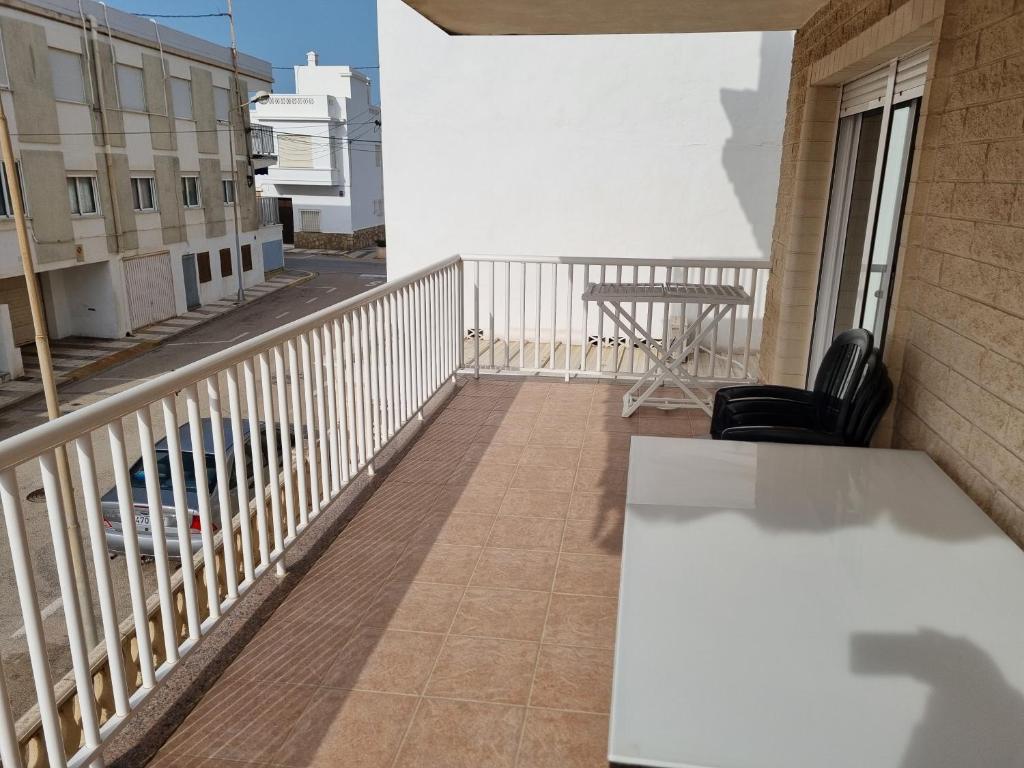 A balcony or terrace at Hello Oliva Beach Ana