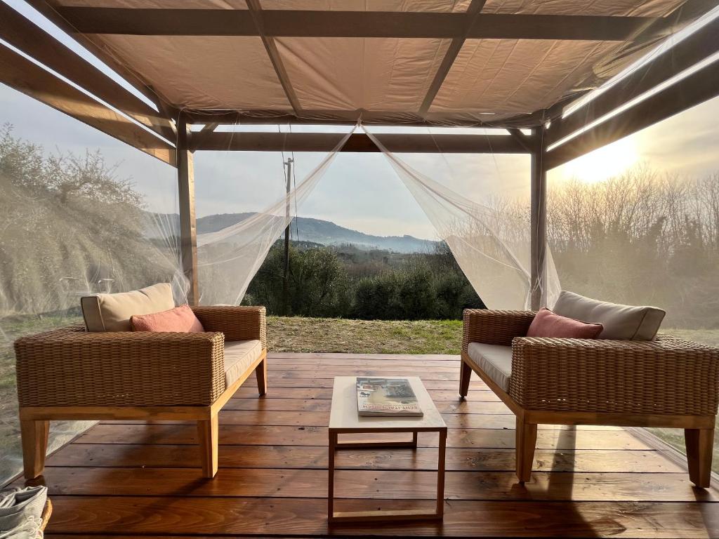 Nespecifikovaný výhled na hory nebo výhled na hory při pohledu z bed and breakfast