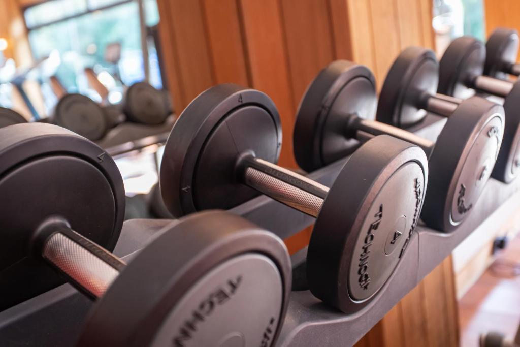 Fitness centrum a/nebo fitness zařízení v ubytování Hotel Thermen Dilbeek