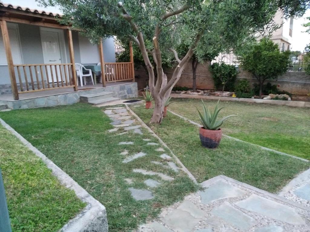 Vonkajšia záhrada v ubytovaní Garden House-Free transfer from airport