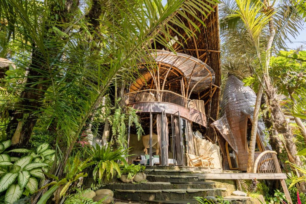 Zahrada ubytování Eclipse House 4bds Eco Bamboo House Pool RiverView