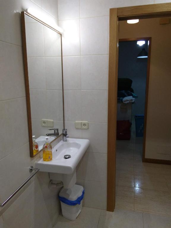 Kúpeľňa v ubytovaní Apartamento primera línea playa d samil