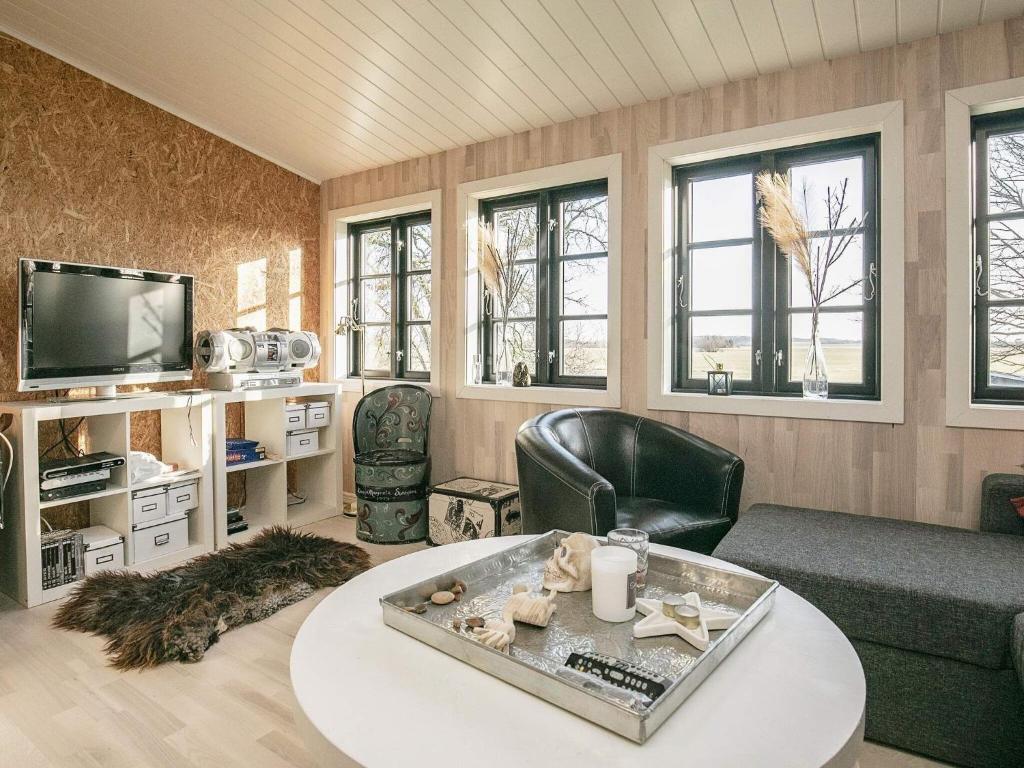 TV a/nebo společenská místnost v ubytování Holiday home Løkken CLXVI