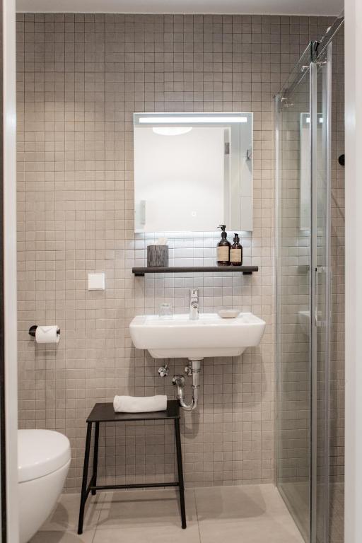 Koupelna v ubytování Stadsvilla Hotel Mozaic Den Haag