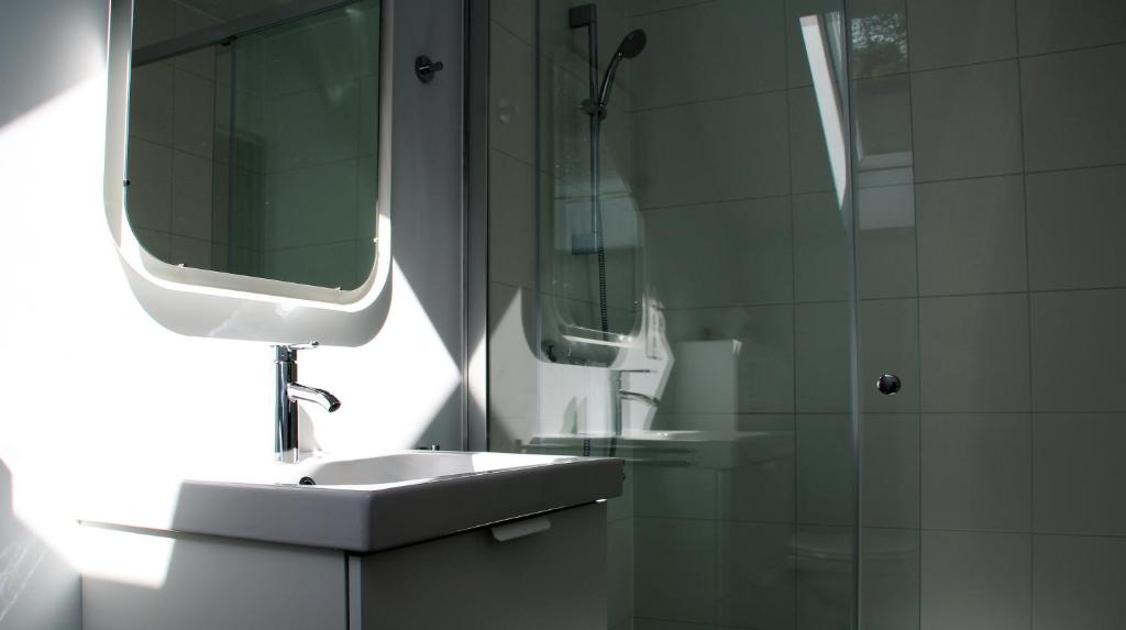 Koupelna v ubytování B&B Les Lits de Nohaipré