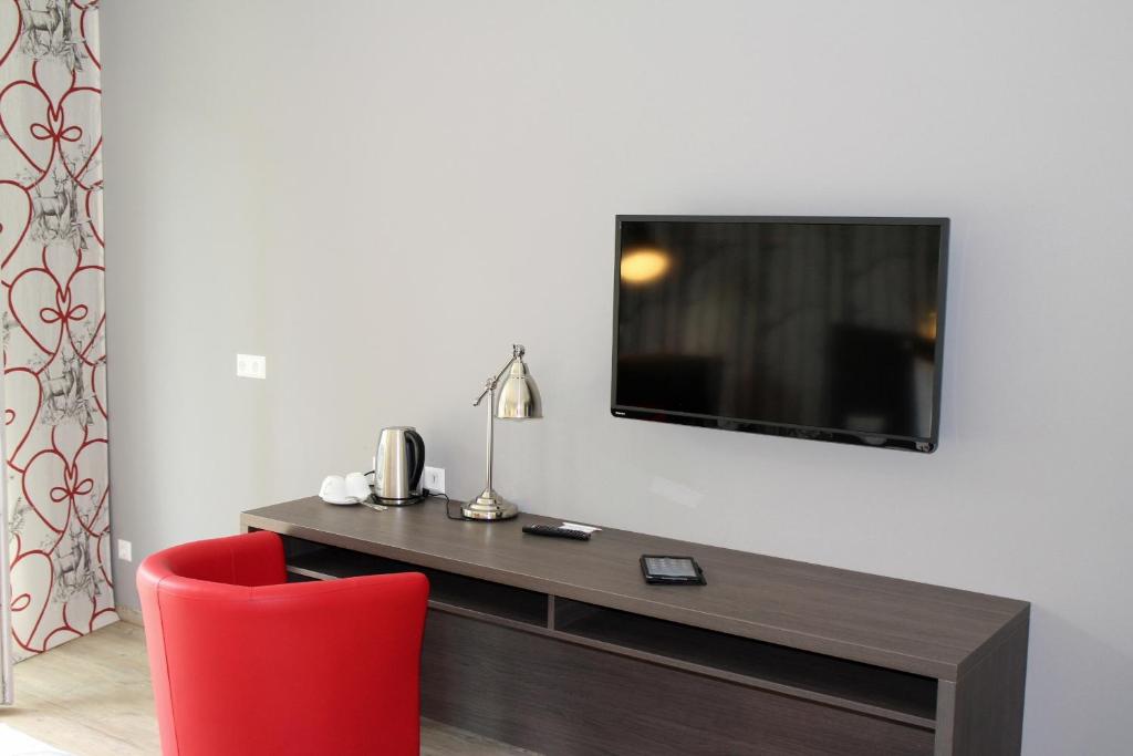 TV a/nebo společenská místnost v ubytování Wallner - Hotel & Wirt