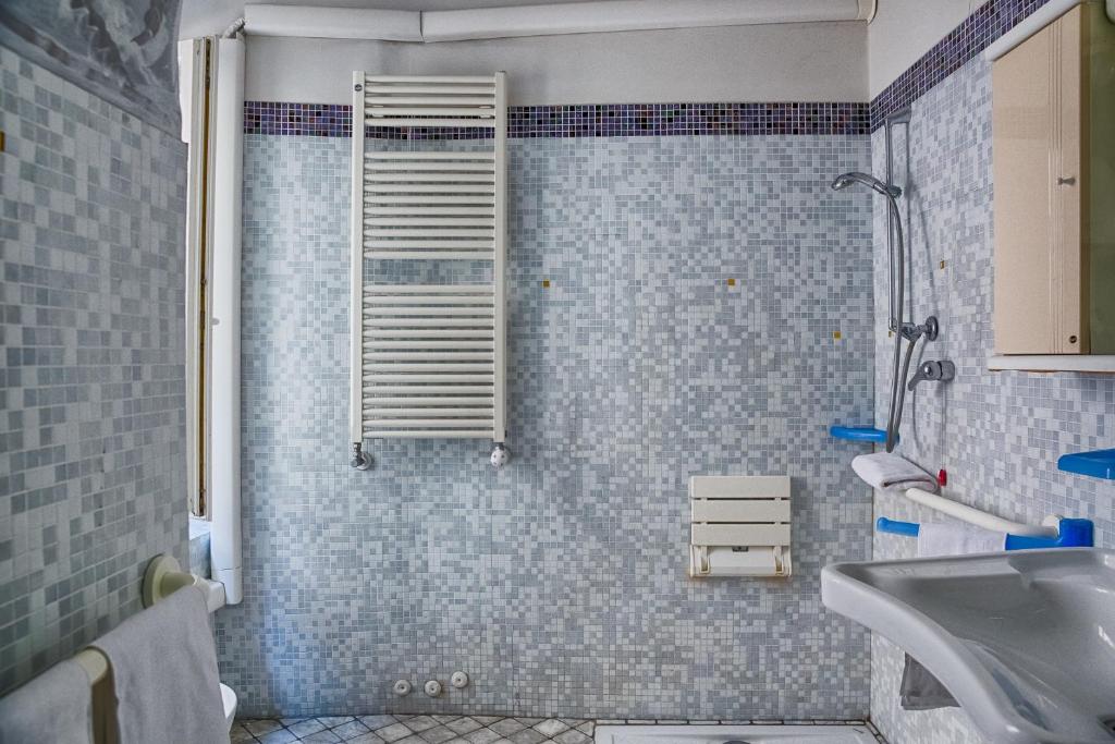 Koupelna v ubytování Hotel Portacavana