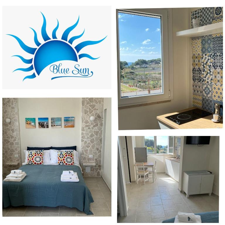 Кровать или кровати в номере BlueSun Apartments