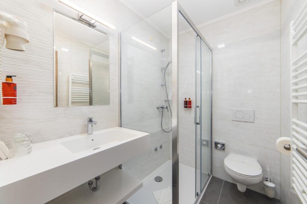 Koupelna v ubytování Hotel Bella Vista