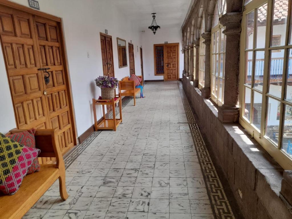 Istumisnurk majutusasutuses Terra Sagrada Cusco