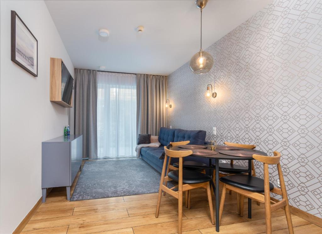 Posezení v ubytování Apartament Mechelinki