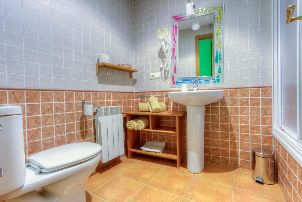 Koupelna v ubytování Hostal Rural La Tintoreria